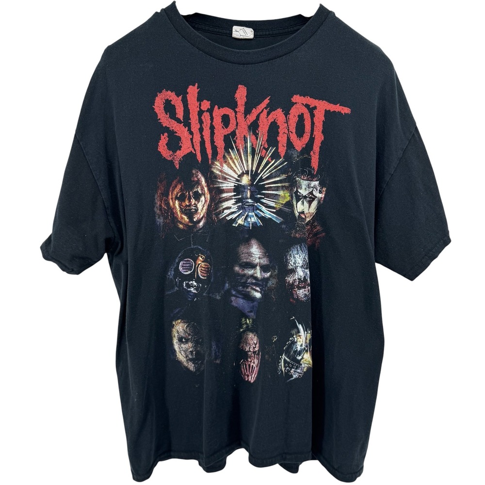 Slipknot T-Shirt Mens XL Black Prepare For Hell World Tour 2014-2015 Band Tee